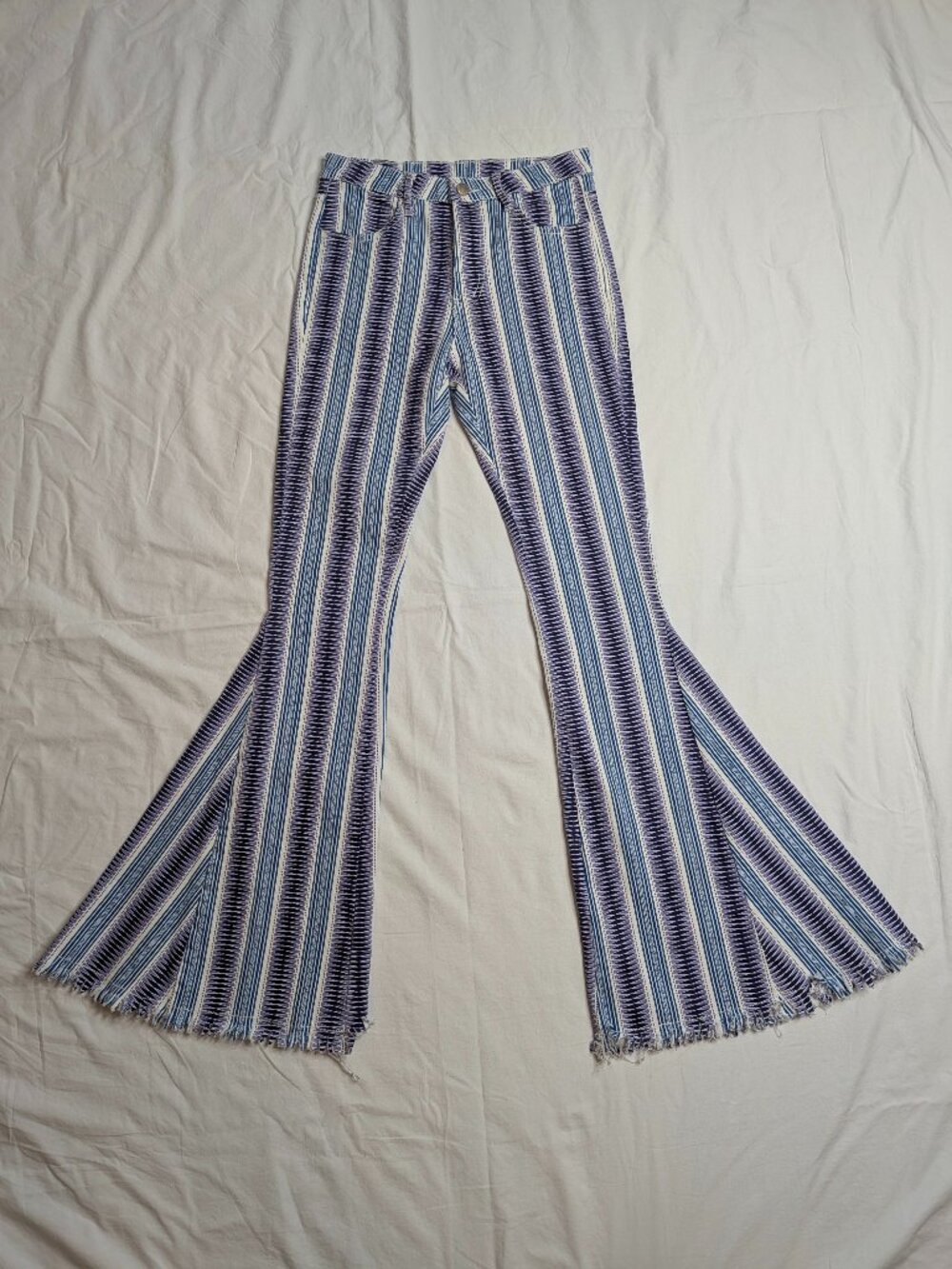 Altar'd State Patterned Flare Bell Bottom Pants, Size small